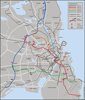 Forslag til trafiknet i København