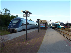 IC4 overhales i Skanderborg, foto: Helge Bay