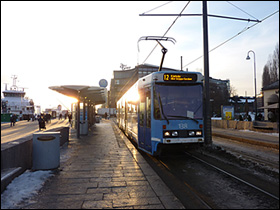 'Trikk' p� havnen i Oslo. Foto: Helge Bay