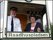 Amtsborgmester Vibeke Storm Rasmussen med museumsleder Michael Lund