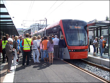 Bybanens &aring;pbning d. 23.06.10