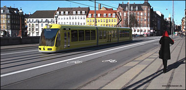 Letbanevogn på Dronning Louises Bro