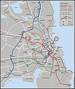 Forslag til trafiknet i K�benhavn