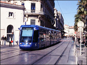 Letbane i Montpellier, Frankrig, foto: Wolfgang Heinze