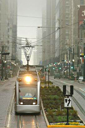 Letbanevogn i Houston, USA